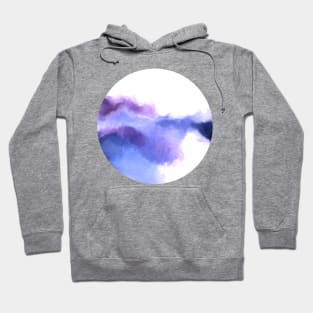 Purple Sky, White Light - abstract Hoodie